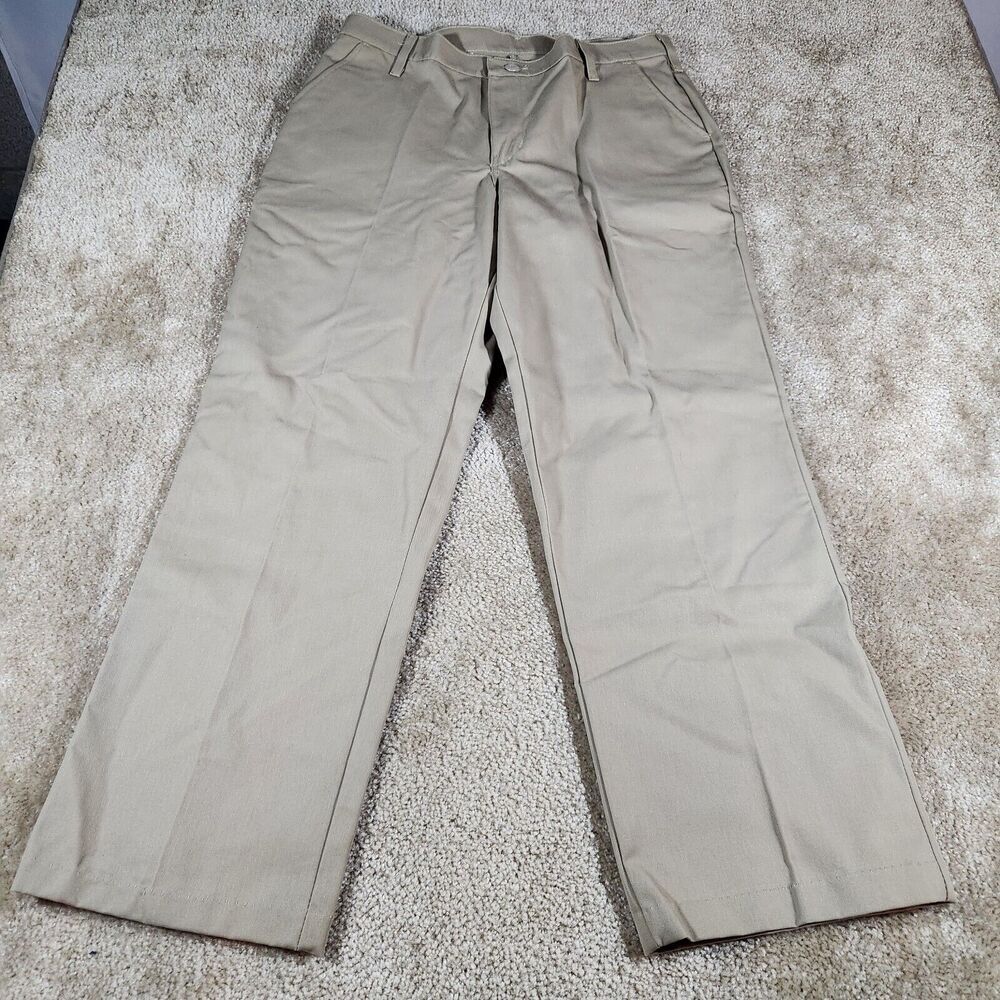 Red Kap Pants Womens Size 14 X 30 Beige Khaki Work Pants Polyester Blend NWOT
